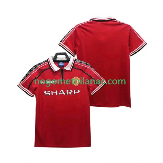 Dres Manchester United Retro Domaći 1998 1999 Kratkih Rukava - Muški
