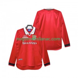 Dres Manchester United 2000 Retro Domaći 1999 Dugim Rukavima - Muški Dres Manchester United 2000 Retro Domaći 1999 Dugim Rukavima - Muški
