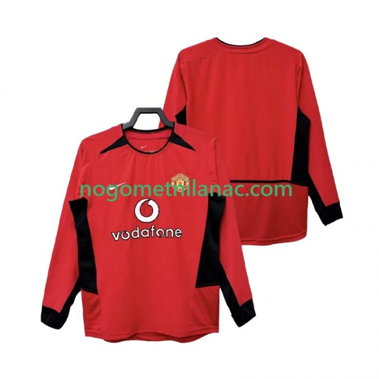 Dres Manchester United Retro Domaći 2004 2002 Dugim Rukavima - Muški