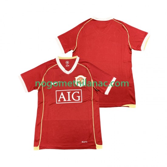 Dres Manchester United 2007 Retro Domaći 2006 Kratkih Rukava - Muški