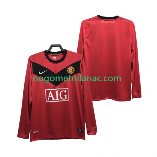 Dres Manchester United 2009 Retro Domaći 2010 Dugim Rukavima - Muški