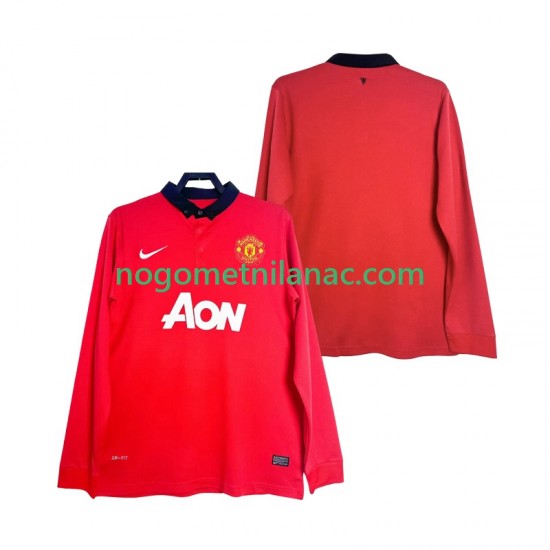 Dres Manchester United 2013 2014 Retro Domaći Dugim Rukavima - Muški