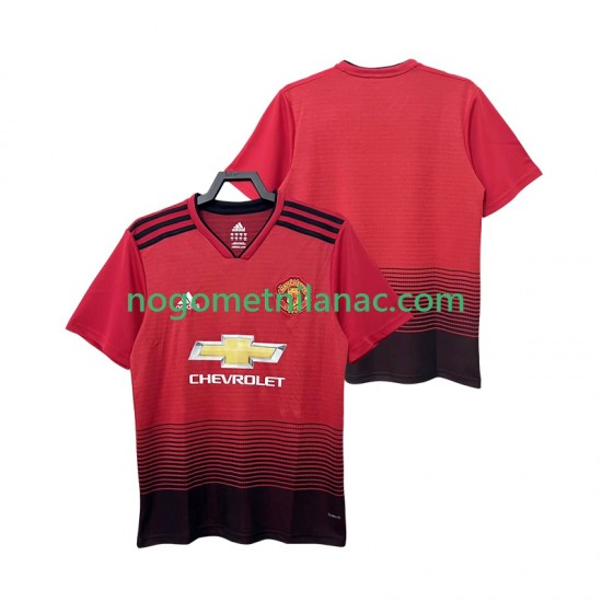 Dres Manchester United 2018 2019 Retro Domaći Kratkih Rukava - Muški