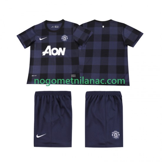 Dres Manchester United 2013 2014 Retro Gostujući Kratkih Rukava - Dječji