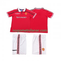 Dres Manchester United Retro Domaći 1998 1999 Kratkih Rukava - Dječji Dres Manchester United Retro Domaći 1998 1999 Kratkih Rukava - Dječji