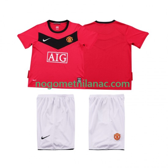 Dres Manchester United 2009 Retro Domaći 2010 Kratkih Rukava - Dječji
