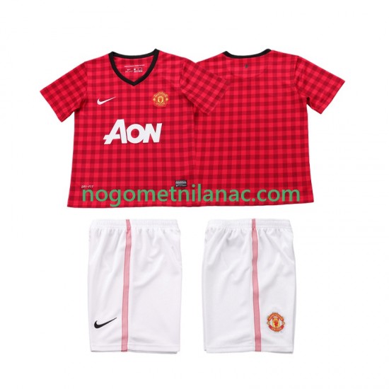 Dres Manchester United 2012 2013 Retro Domaći Kratkih Rukava - Dječji