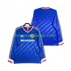 Dres Manchester United 1986 1988 Retro Treći Dugim Rukavima - Muški Dres Manchester United 1986 1988 Retro Treći Dugim Rukavima - Muški
