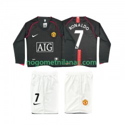 Dres Manchester United Ronaldo 7 2007 Retro Gostujući 2008 Dugim Rukavima - Dječji