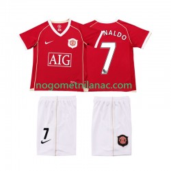 Dres Manchester United Ronaldo 7 2007 Retro Domaći 2006 Kratkih Rukava - Dječji
