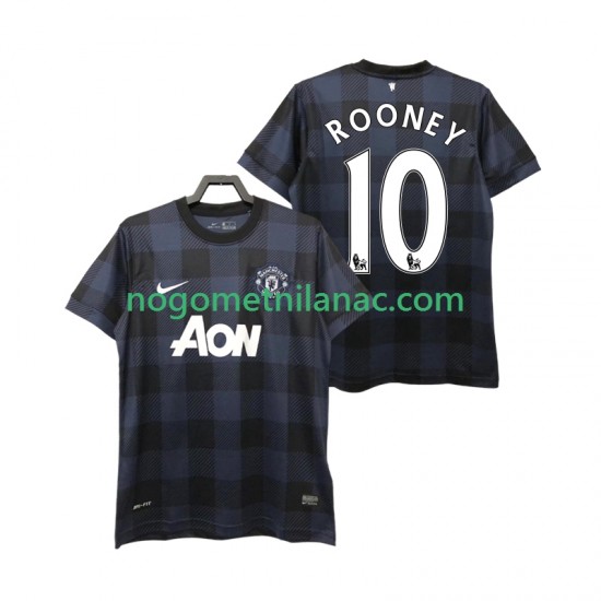 Dres Manchester United Rooney 10 2013 2014 Retro Gostujući Kratkih Rukava - Muški