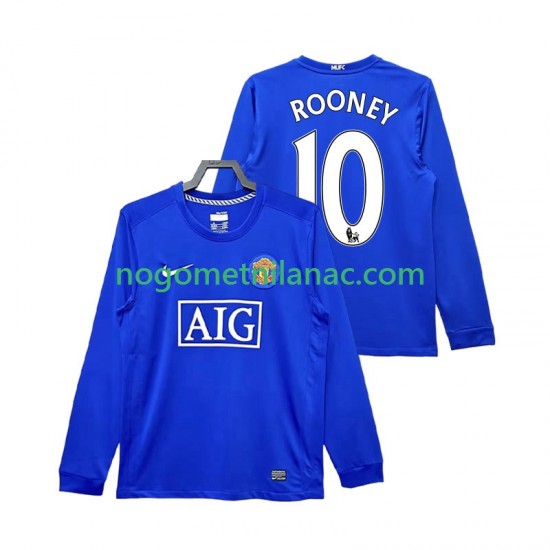 Dres Manchester United Rooney 10 2009 Retro Treći 2008 Dugim Rukavima - Muški