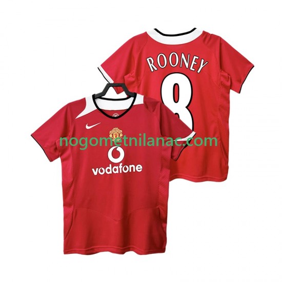 Dres Manchester United Rooney 8 2005 Retro Domaći 2006 Kratkih Rukava - Muški