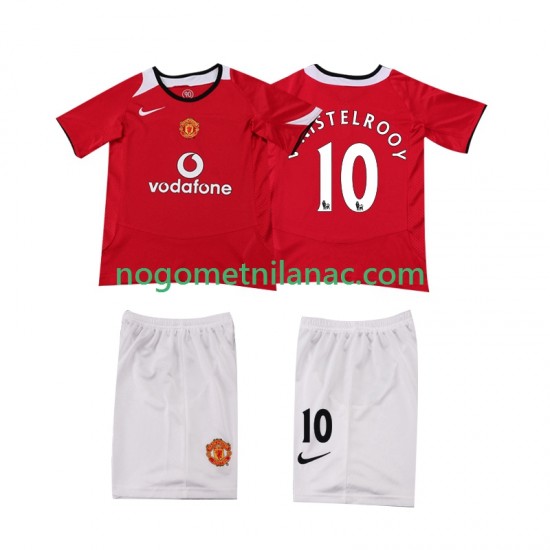 Dres Manchester United Ruud van Nistelrooy 2005 Retro Domaći 2006 Kratkih Rukava - Dječji