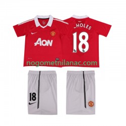 Dres Manchester United SCHOLES 18 Retro Domaći 2011 2010 Kratkih Rukava - Dječji