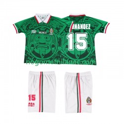 Dres Meksiko HERNANDEZ 15 Retro Domaći 1998 Kratkih Rukava - Dječji