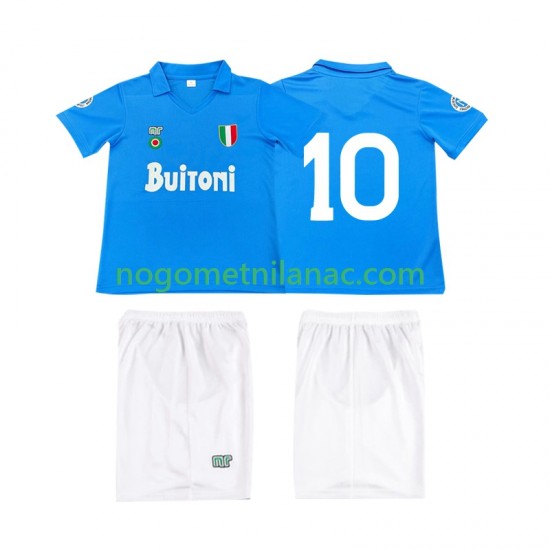 Dres Napoli 10 1987 1988 Retro Domaći Kratkih Rukava - Dječji