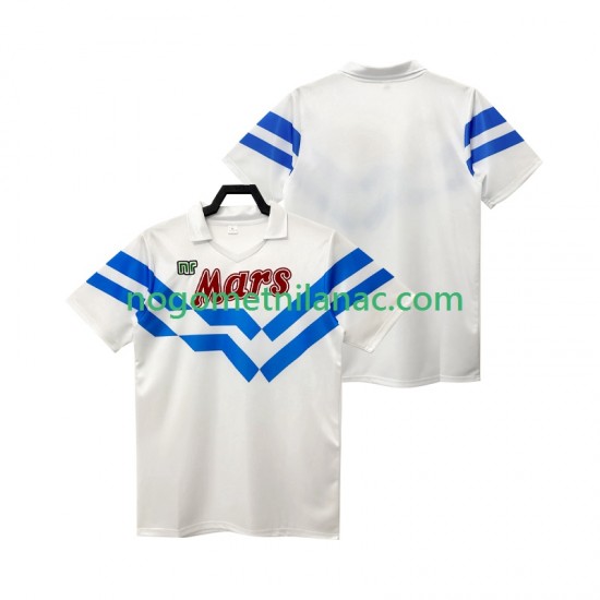 Dres Napoli 1988 1989 Retro Gostujući Kratkih Rukava - Muški