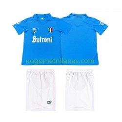 Dres Napoli 1987 1988 Retro Domaći Kratkih Rukava - Dječji