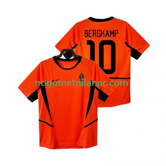 Dres Nizozemska BERGKAMP 10 Retro Domaći 2002 Kratkih Rukava - Muški