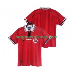 Dres Norveška Retro Domaći 1998 Kratkih Rukava - Muški Dres Norveška Retro Domaći 1998 Kratkih Rukava - Muški