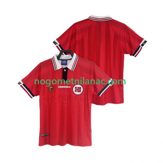 Dres Norveška Retro Domaći 1998 Kratkih Rukava - Muški