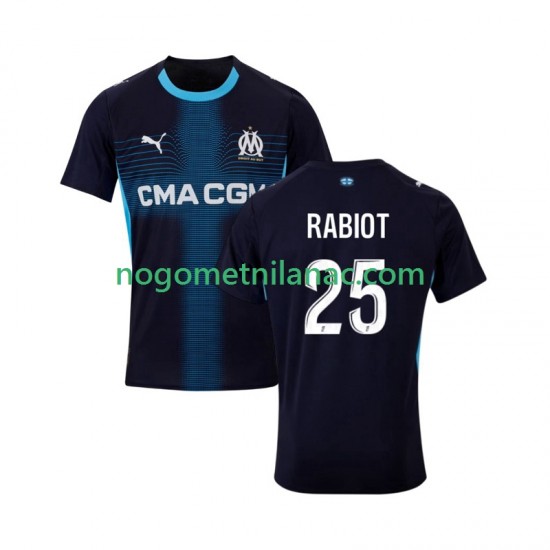 Dres Olympique de Marseille Adrien Rabiot 25 Gostujući 2025-2026 Kratkih Rukava - Muški