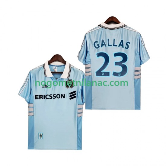 Dres Olympique de Marseille Gallas 23 Retro Gostujući 1998 1999 Kratkih Rukava - Muški