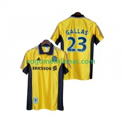 Dres Olympique de Marseille Gallas 23 Retro Treći 1998 1999 Kratkih Rukava - Muški Dres Olympique de Marseille Gallas 23 Retro Treći 1998 1999 Kratkih Rukava - Muški