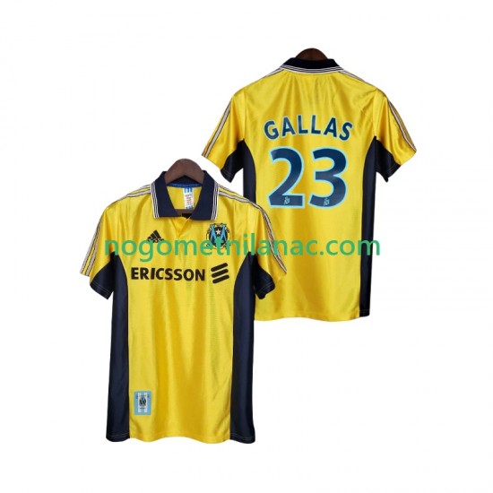 Dres Olympique de Marseille Gallas 23 Retro Treći 1998 1999 Kratkih Rukava - Muški