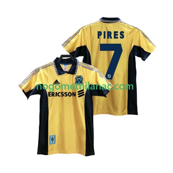 Dres Olympique de Marseille PIRES 7 Retro Treći 1998 1999 Kratkih Rukava - Muški