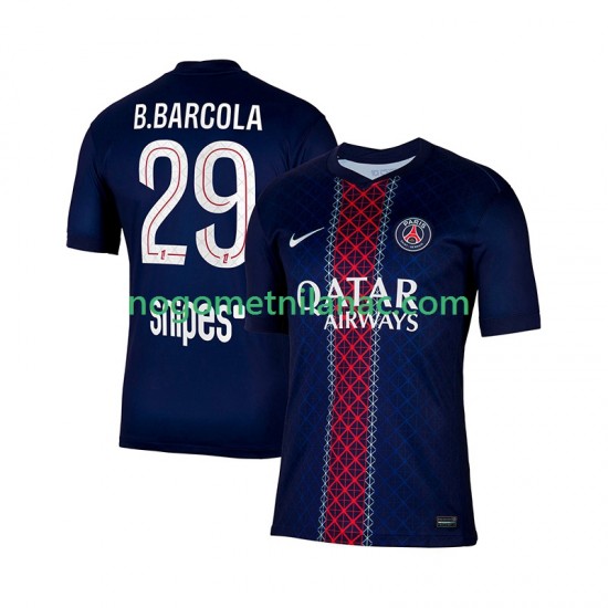 Dres Paris Saint-Germain Bradley Barcola 29 Domaći 2025-2026 Kratkih Rukava - Muški