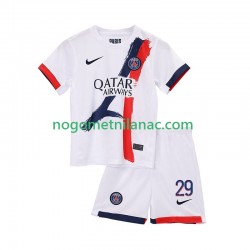 Dres Paris Saint-Germain Bradley Barcola 29 Gostujući 2025-2026 Kratkih Rukava - Dječji