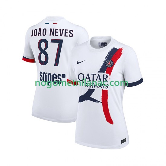 Dres Paris Saint-Germain Joao Neves 87 Gostujući 2025-2026 Kratkih Rukava - Muški