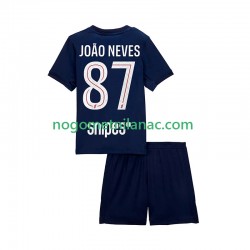 Dres Paris Saint-Germain Joao Neves 87 Domaći 2025-2026 Kratkih Rukava - Dječji Dres Paris Saint-Germain Joao Neves 87 Domaći 2025-2026 Kratkih Rukava - Dječji