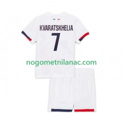 Dres Paris Saint-Germain Khvicha Kvaratskhelia 7 Gostujući 2025-2026 Kratkih Rukava - Dječji Dres Paris Saint-Germain Khvicha Kvaratskhelia 7 Gostujući 2025-2026 Kratkih Rukava - Dječji