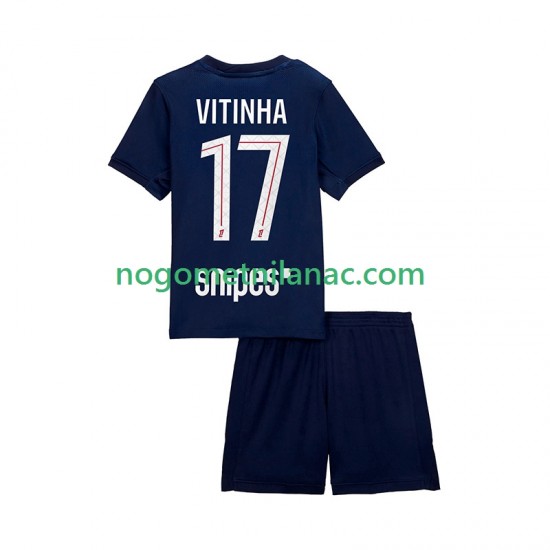 Dres Paris Saint-Germain Vitinha 17 Domaći 2025-2026 Kratkih Rukava - Dječji