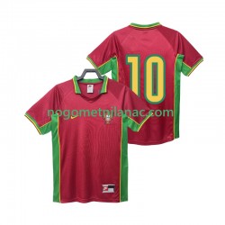 Dres Portugal 10 Retro Domaći 1998 Kratkih Rukava - Muški Dres Portugal 10 Retro Domaći 1998 Kratkih Rukava - Muški