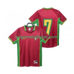 Dres Portugal 7 Retro Domaći 1998 Kratkih Rukava - Muški Dres Portugal 7 Retro Domaći 1998 Kratkih Rukava - Muški
