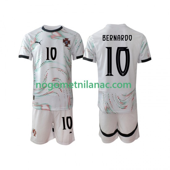 Dres Portugal Bernardo Silva 10 Gostujući 2025-2026 Kratkih Rukava - Dječji
