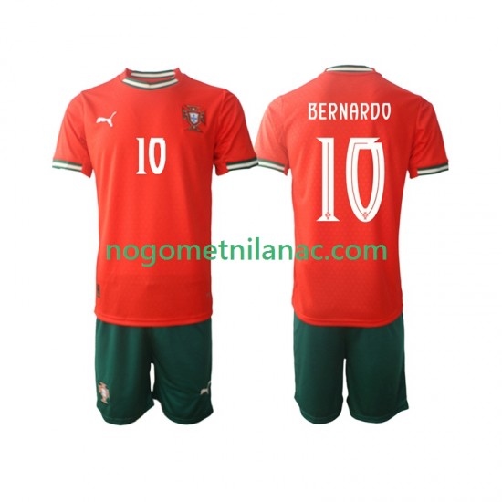 Dres Portugal Bernardo Silva 10 Domaći 2025-2026 Kratkih Rukava - Dječji