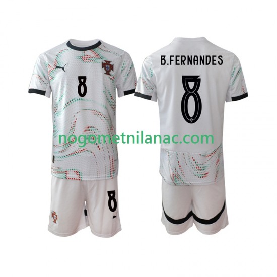 Dres Portugal Bruno Fernandes 8 Gostujući 2025-2026 Kratkih Rukava - Dječji