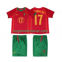 Dres Portugal Cristiano Ronaldo 17 Retro Domaći 2004 Kratkih Rukava - Dječji Dres Portugal Cristiano Ronaldo 17 Retro Domaći 2004 Kratkih Rukava - Dječji