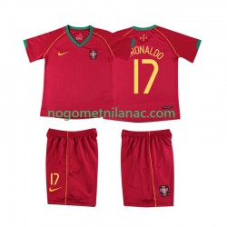 Dres Portugal Cristiano Ronaldo 17 Retro Domaći 2006 Kratkih Rukava - Dječji Dres Portugal Cristiano Ronaldo 17 Retro Domaći 2006 Kratkih Rukava - Dječji