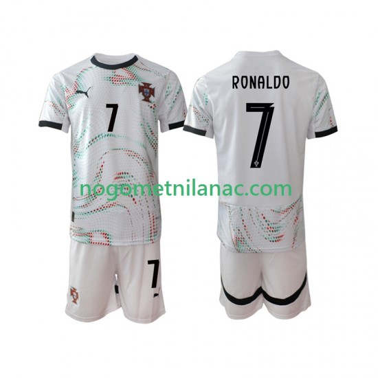 Dres Portugal Cristiano Ronaldo 7 Gostujući 2025 Kratkih Rukava - Dječji