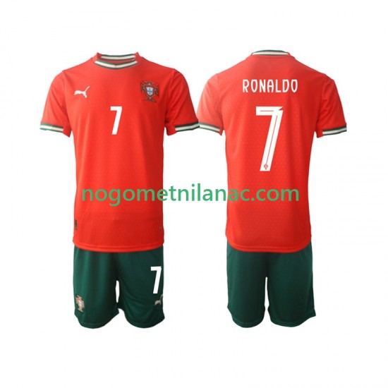 Dres Portugal Cristiano Ronaldo 7 Domaći 2025 Kratkih Rukava - Dječji