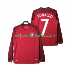 Dres Portugal Cristiano Ronaldo 7 2016 Retro Domaći Dugim Rukavima - Muški Dres Portugal Cristiano Ronaldo 7 2016 Retro Domaći Dugim Rukavima - Muški
