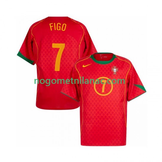 Dres Portugal Figo 7 Retro Domaći 2004 Kratkih Rukava - Muški