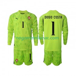 Golmanski Dres - Dres Portugal Diogo Costa 1 Domaći 2025 Dugim Rukavima - Dječji Golmanski Dres - Dres Portugal Diogo Costa 1 Domaći 2025 Dugim Rukavima - Dječji