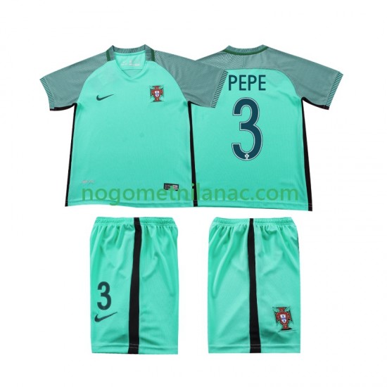 Dres Portugal PEPE 3 2016 Retro Gostujući Kratkih Rukava - Dječji